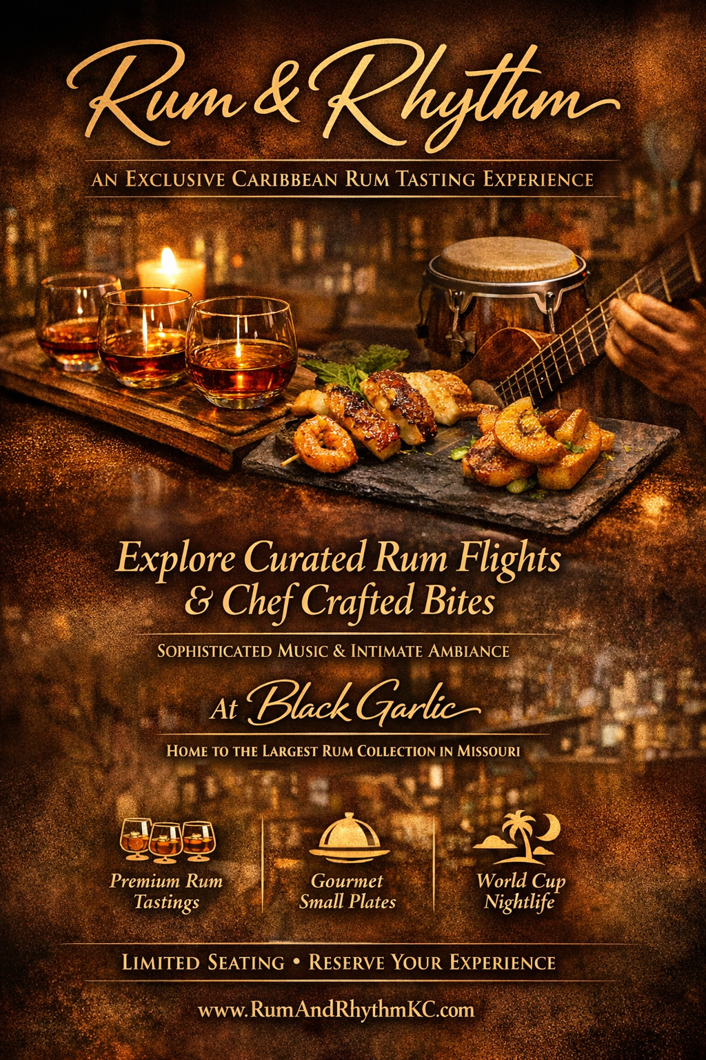 Rum & Rhythm - An Exclusive Caribbean Rum Tasting Experience at Black Garlic